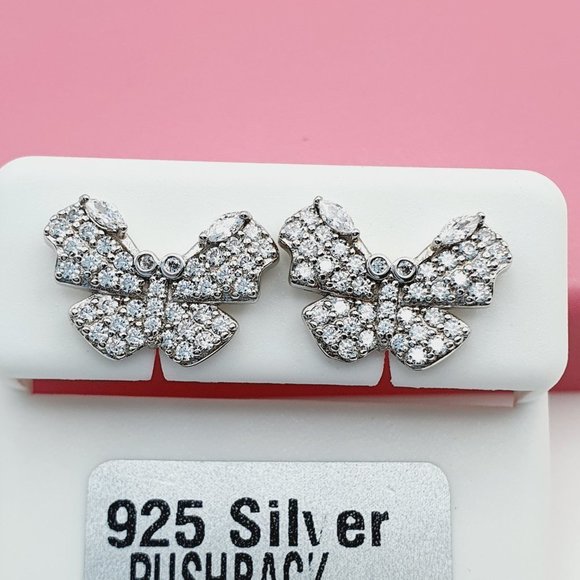 925 Sterling Silver Cubic Zirconia Earrings, U19254531 - Picture 7 of 11